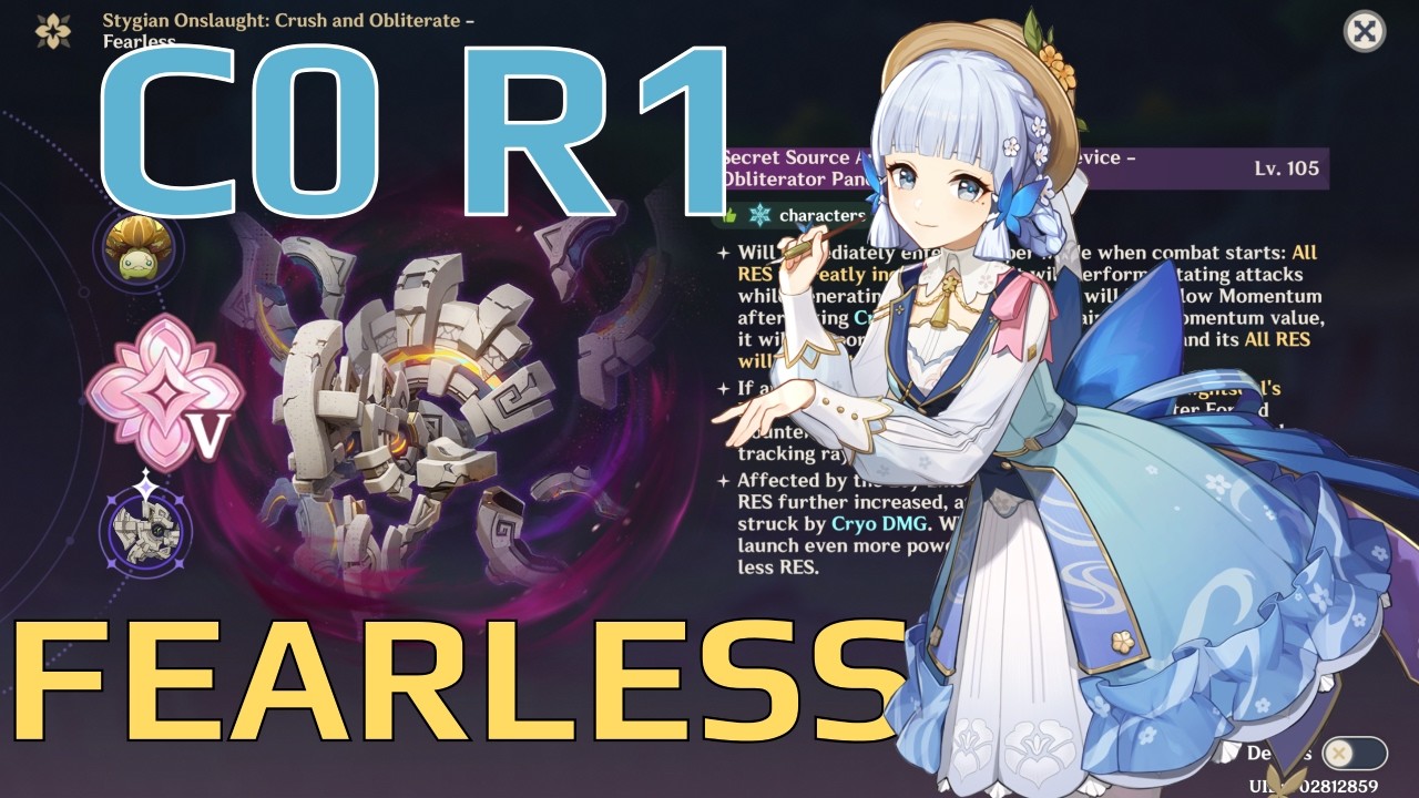 Stygian Onslaught 6.4 Fearless | C0 Ayaka | Genshin Impact Luna V