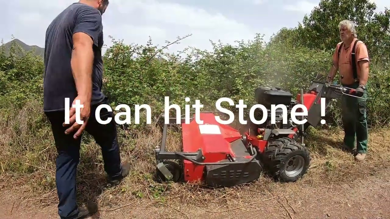 BVRC043 Using my tractor for the first time. Tenerife, Canary Islands Spain in my off grid homestead