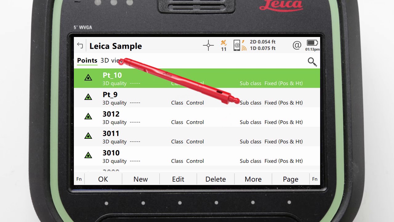 Leica GS07 &ndash; 08: Creating local coordinates