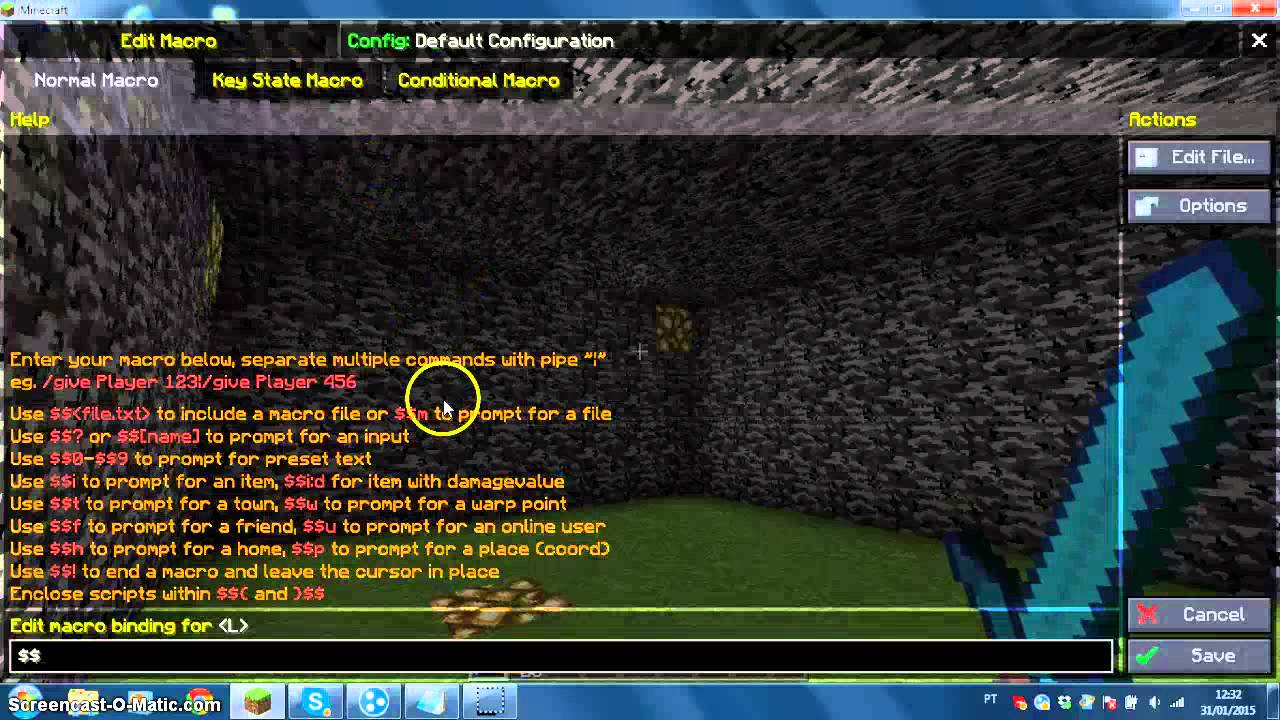 Como Colocar Fuga No Macro