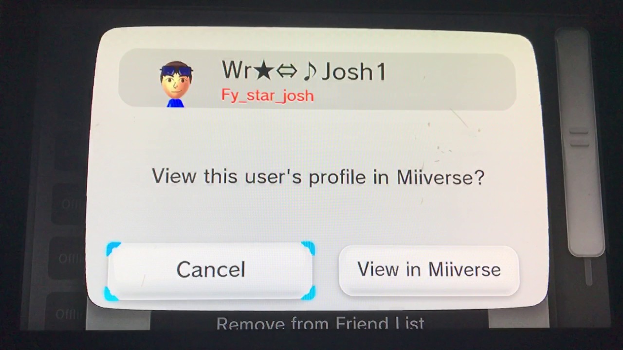 My Wii U Friend List! (July 2017)