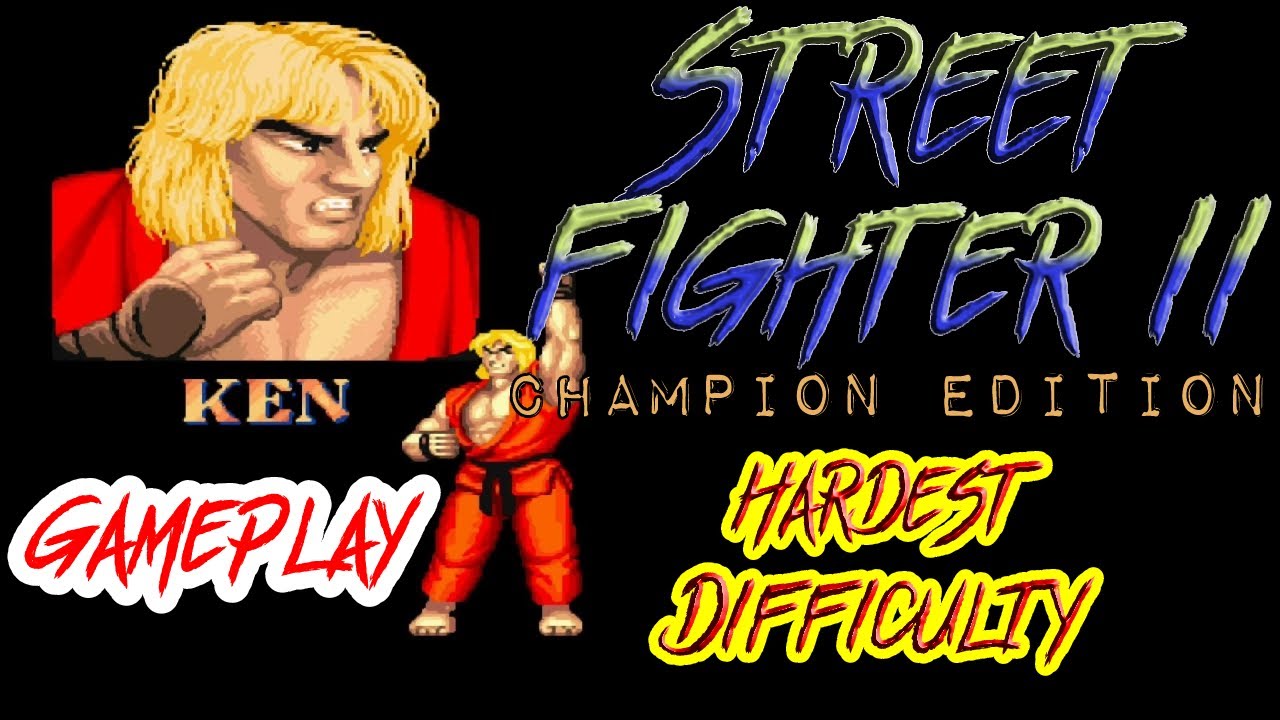 Street Fighter 2 Champion Edition - Ken Gameplay (Full clear) - Hardest Difficulty