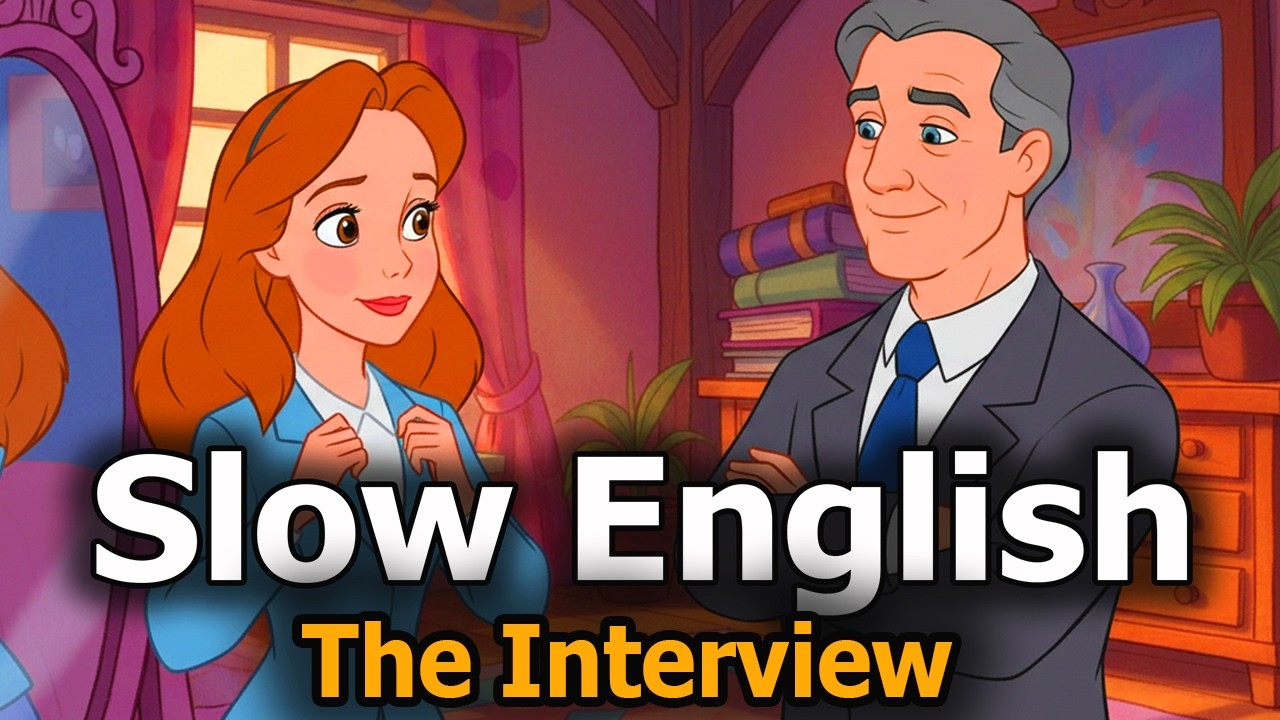 The Interview: A Slow English Story for Beginners
