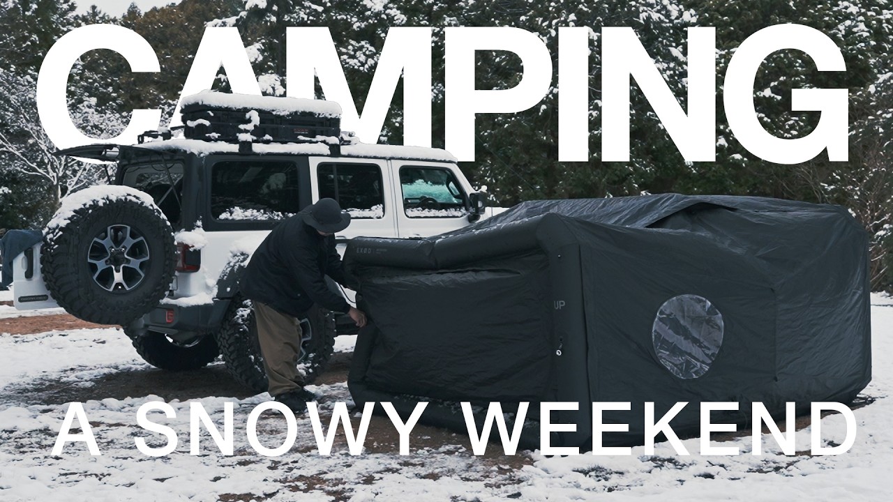 A SNOWY WEEKEND CAMPING ｜ Jeep, EXOD POD & NUXDI VLOG ｜ASMR / CINEMATIC