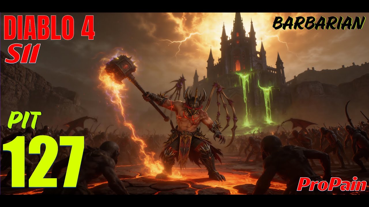 Diablo 4 Barbarian S11 Pit 127 - 14:02