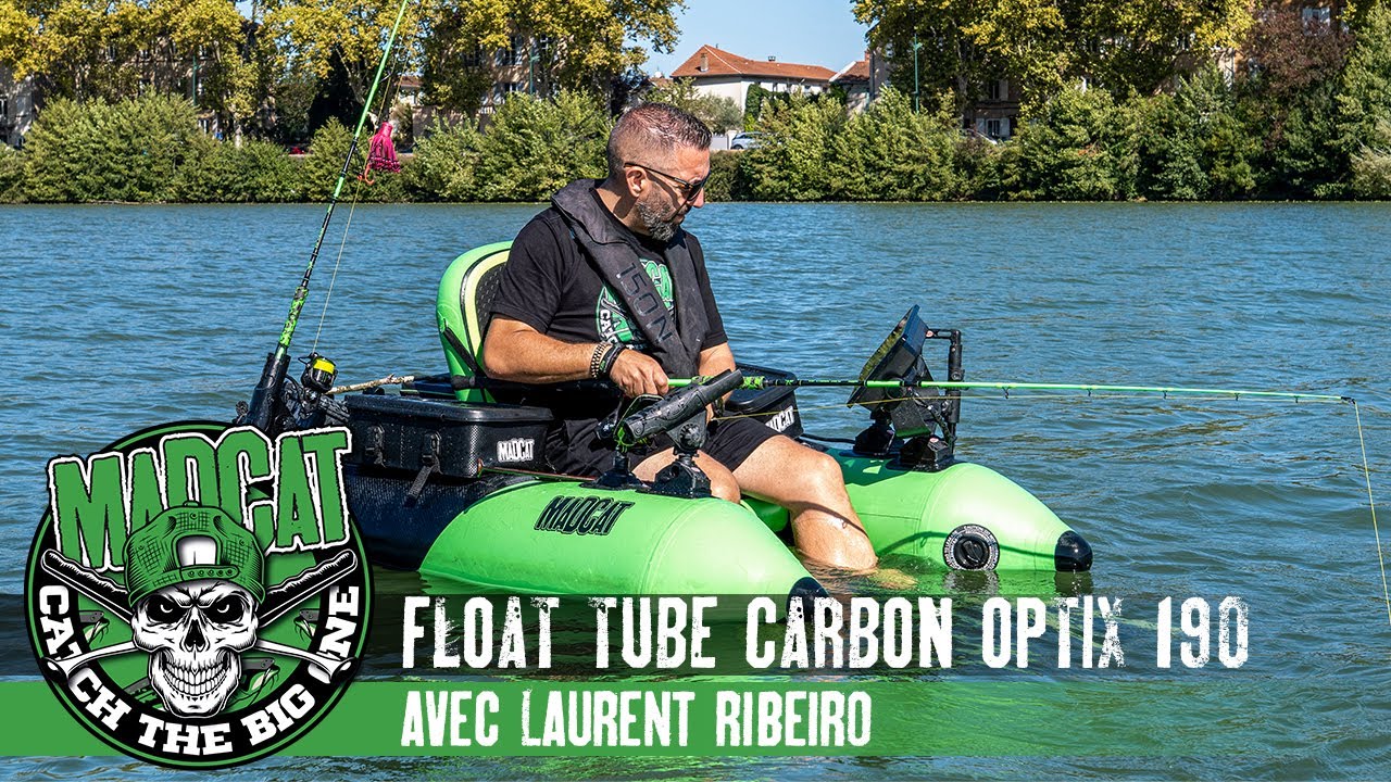 MADCAT CARBON OPTIX 190 – Le Float Tube Ultime pour la Pêche du Silure en fleuve, lacs ou rivière !