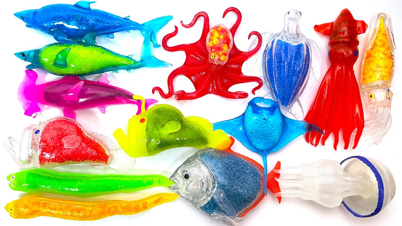 シーモンスターズ＆Ｃｏ.（アンドコ）ビッグ セブンイレブン限定ver!! 開封 鮫 魚 海 スクイーズ SEA MONSTERS & Co.BIG Seven-Eleven squishy