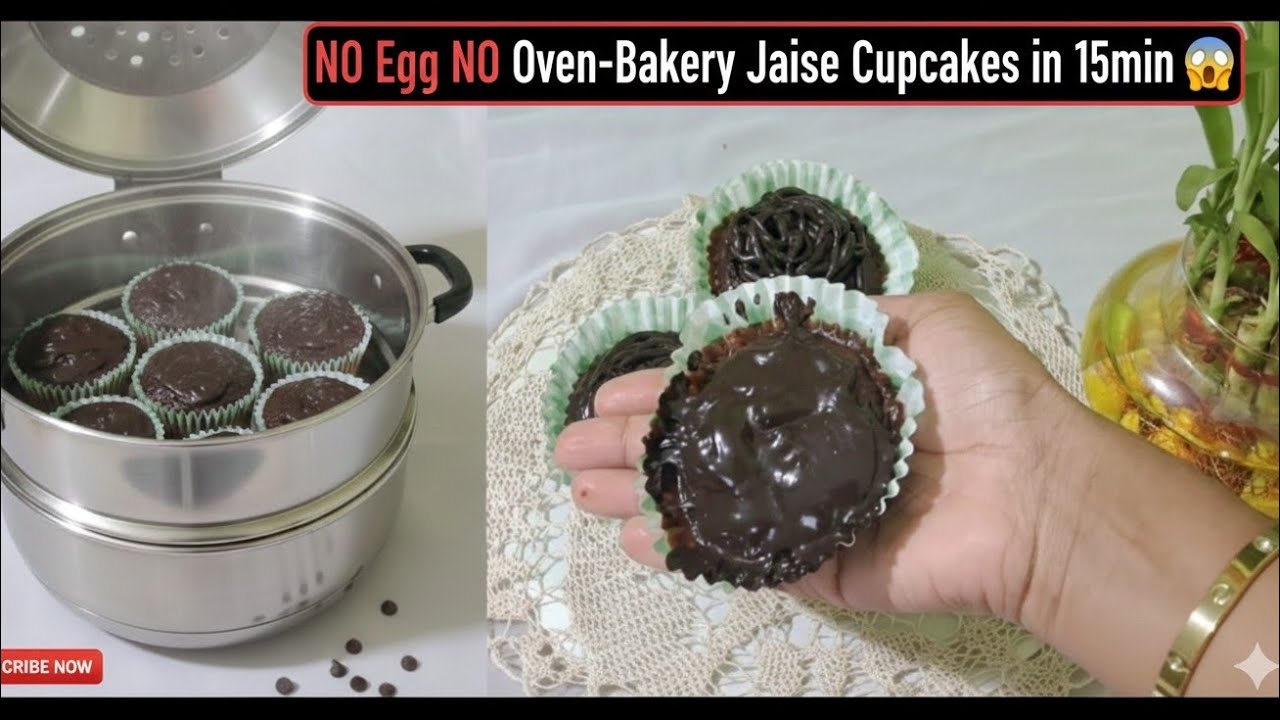 🧁💯 Softest Cupcakes Ever! (No Oven, No Eggs)