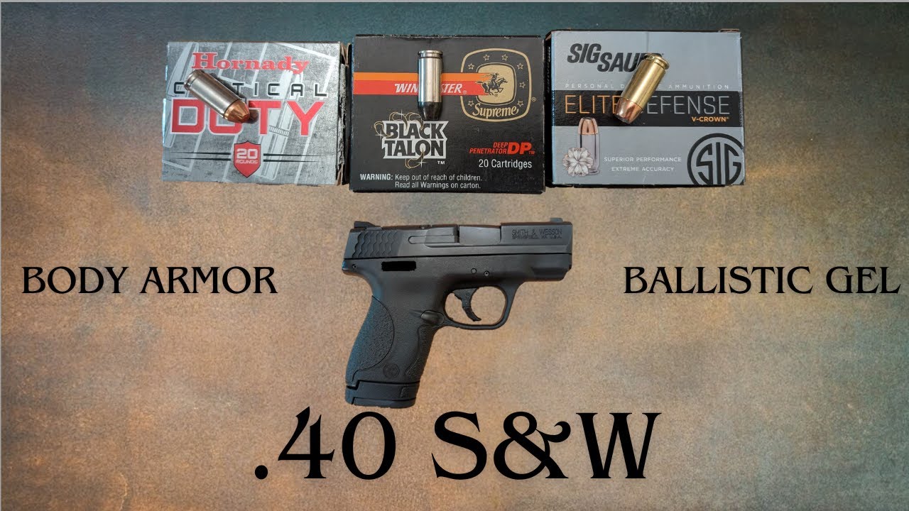 40 S&W - The Forbidden Round: Winchester Black Talon vs Sig V-Crown and Hornady Critical Duty