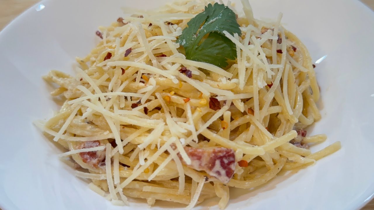 Bacon Carbonara Pasta for Dinner! An Easy and Delicious Meal to Make!