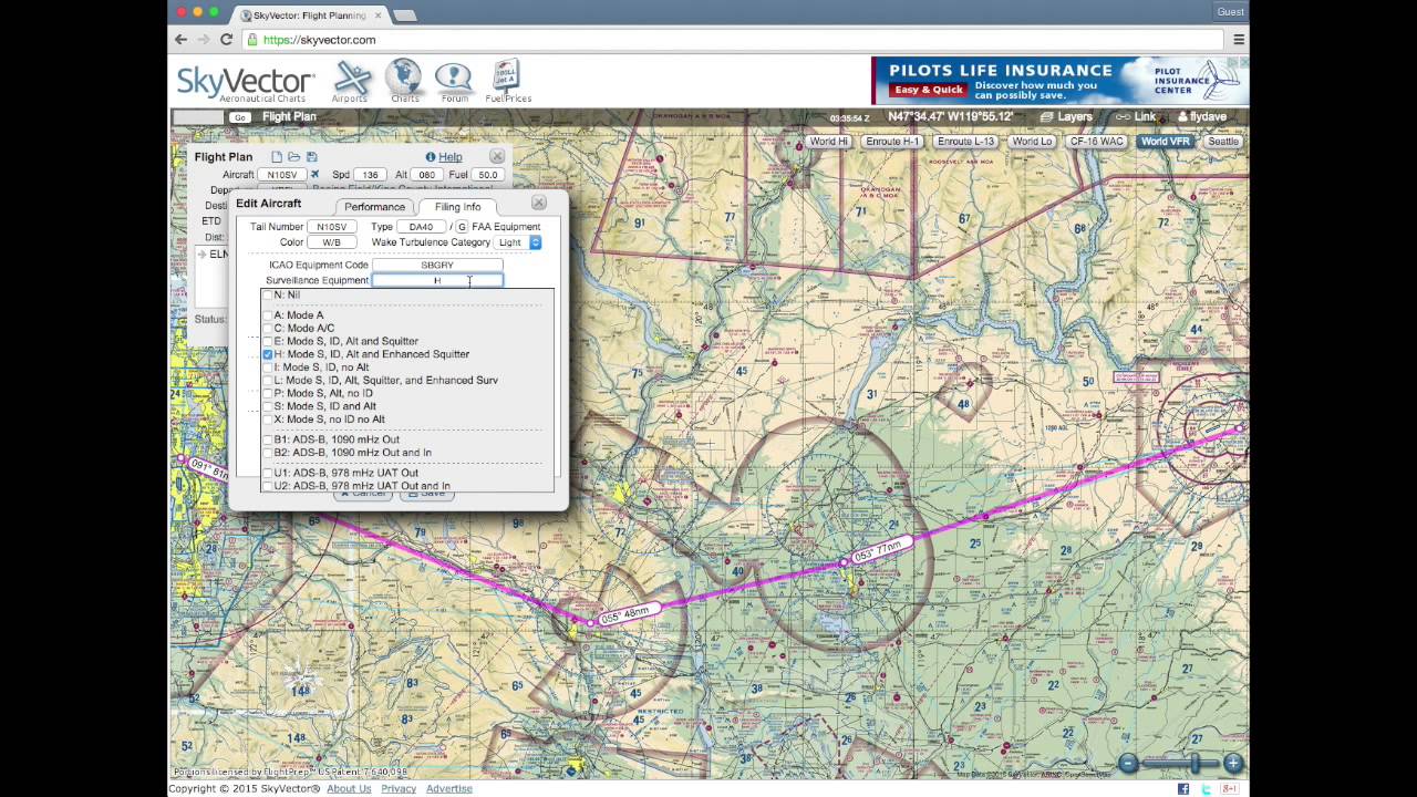 SkyVector Flight Planning