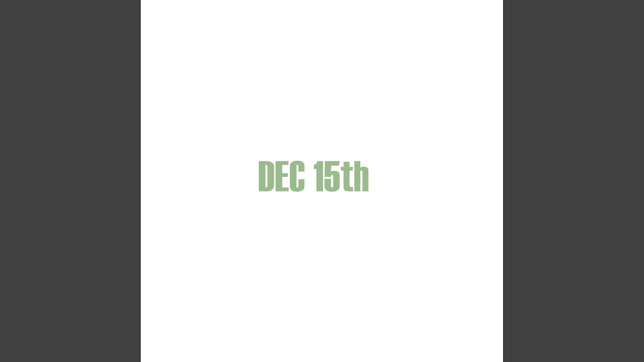 DEC 15th