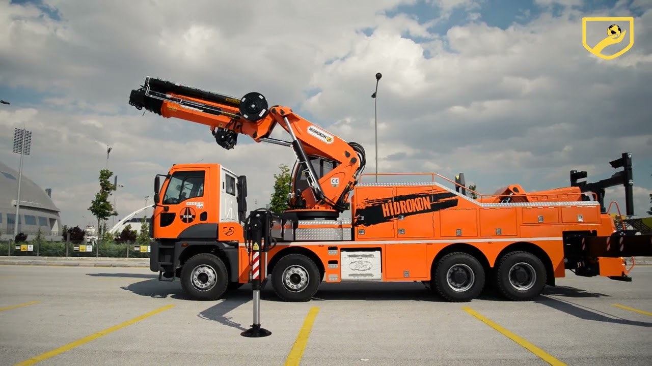 HİDROKON HK 105 L6 HRT -F KATLANIR BOMLU AĞIR HİZMET TİP KURTARICI - HEAVY RECOVERY TRUCK