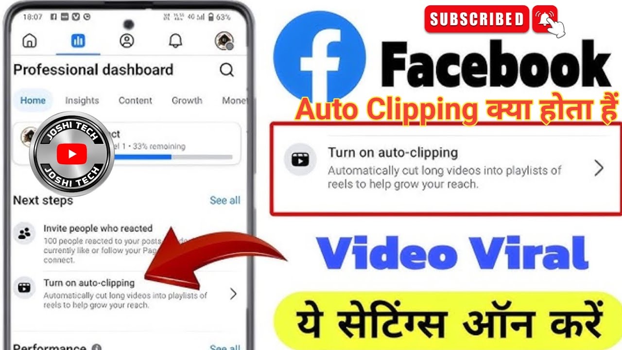 Facebook Par Turn On Auto-Clipping Kya Hota Hai? Iss Se Creators Ko Kya Benifits Hota Hai #facebook