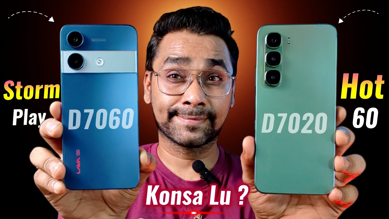 Infinix Hot 60 Vs LAVA Storm Play Full Comparison & Speed Test | Which is Best 5G Mobile Under 10K ?