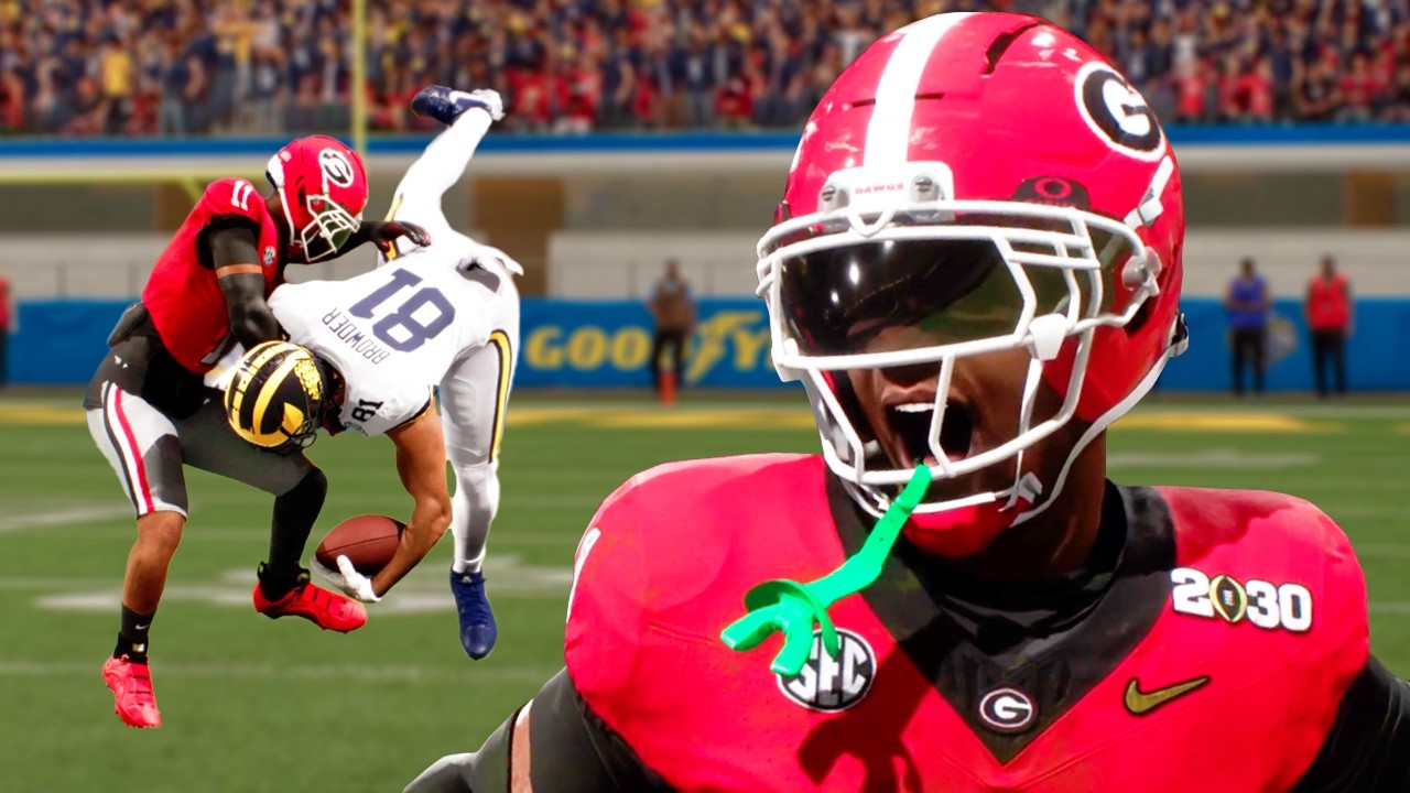College Football 27 RTG: 99 OVR FS с безумными захватами и перехватами со слота!