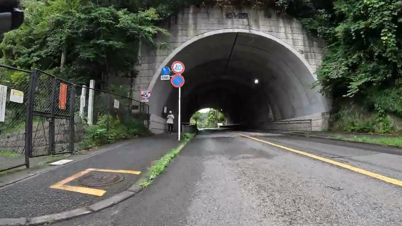 Cloudy day cycling from Tokyo to Kamakura, Kanagawa