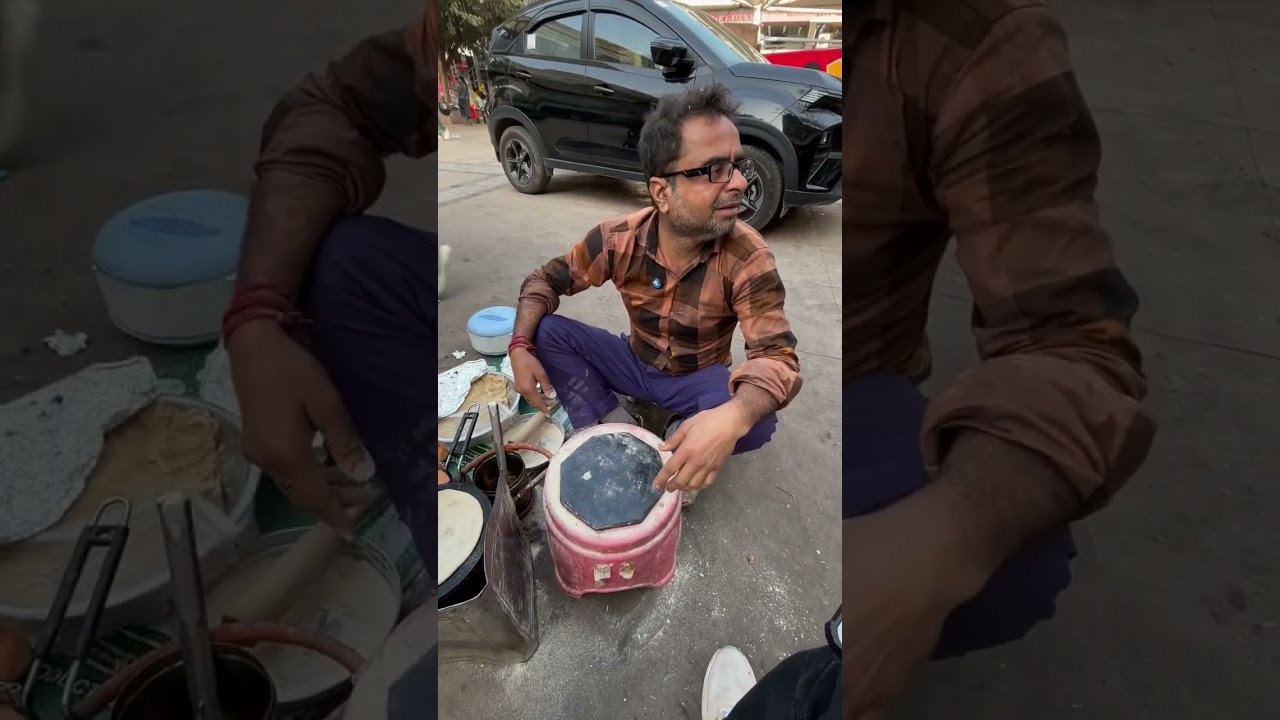 दिल्ली वाले मनोज भाई का एकदम नई डिश , आलू,गोभी और मूली का लजीज पराठा 👌👌👌👌