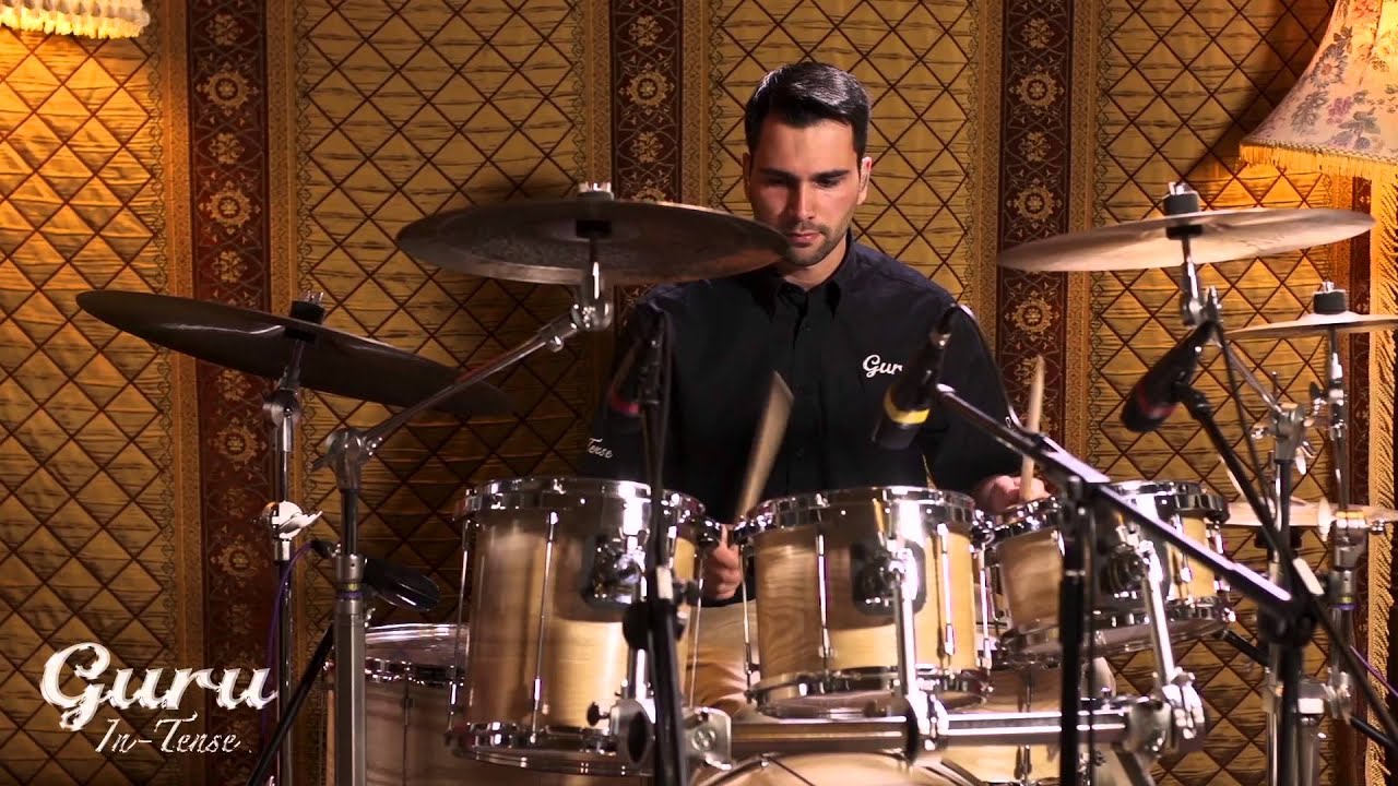 Guru In-Tense series English Ash drums. Featuring David Floegel.
