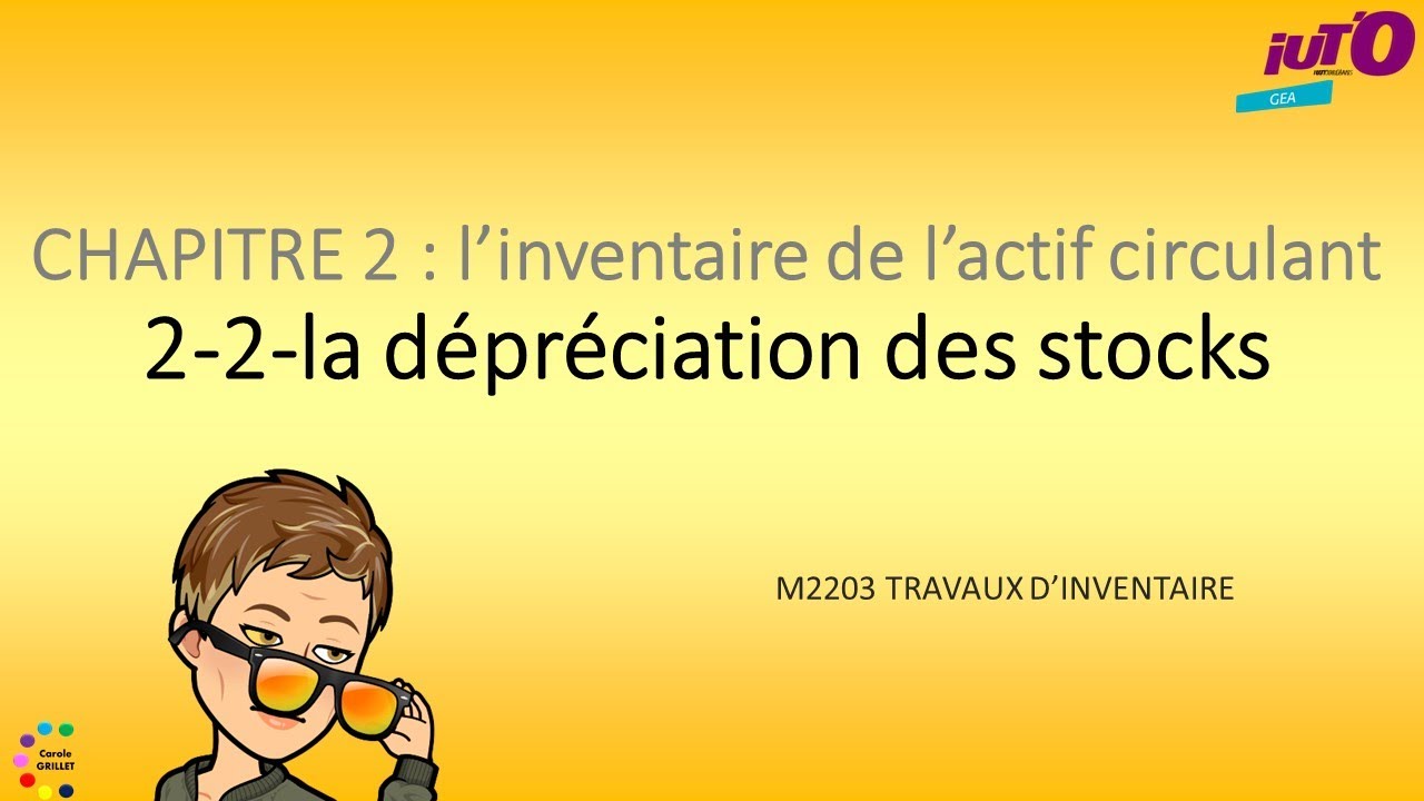 La dépréciation des stocks