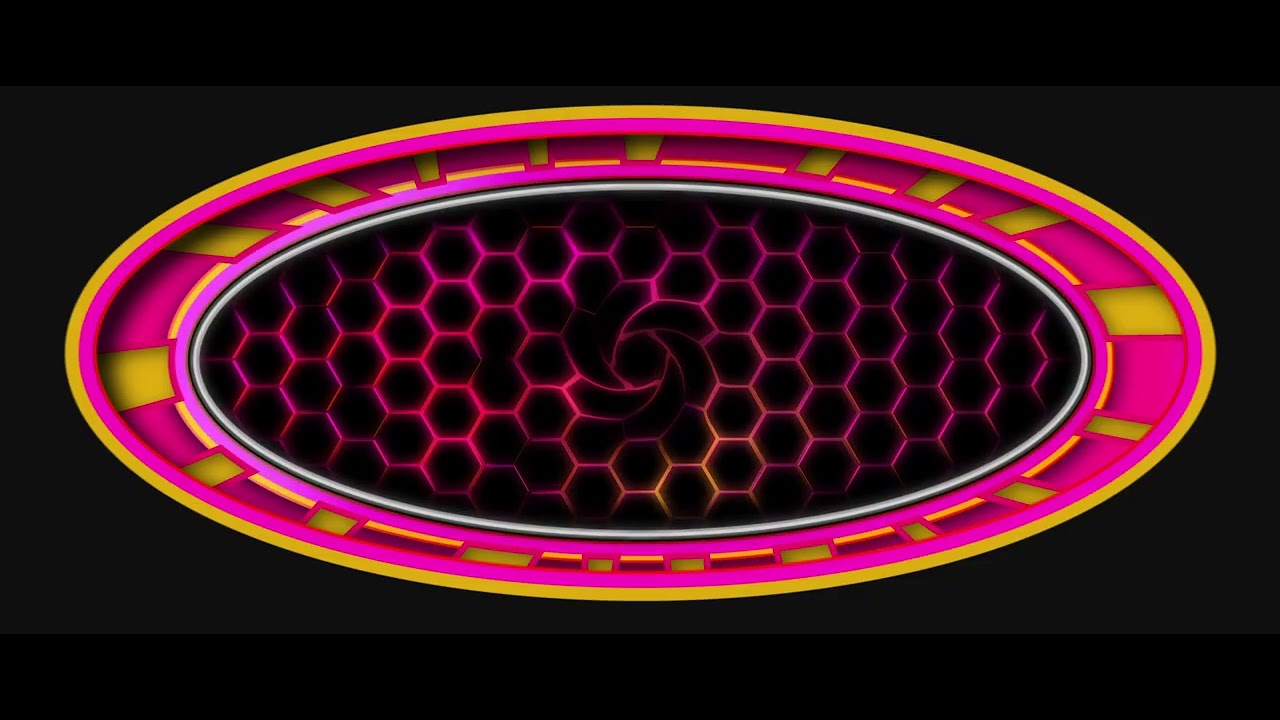 Oval Background For Masking - Reverse Loop Animation - 10 minutes long
