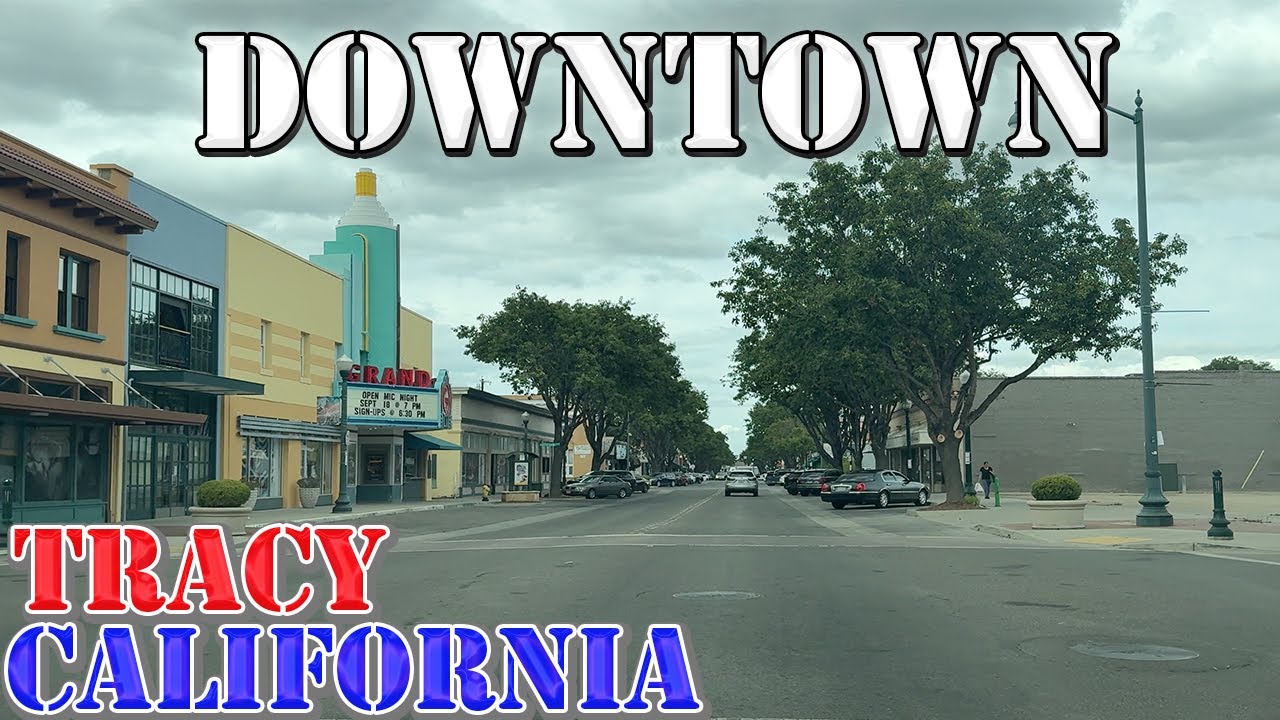 Tracy - California - 4K Downtown Drive