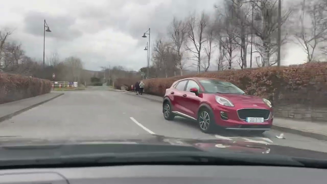 The drive into Woodlands Caravan Park, Tralee, Co Kerry