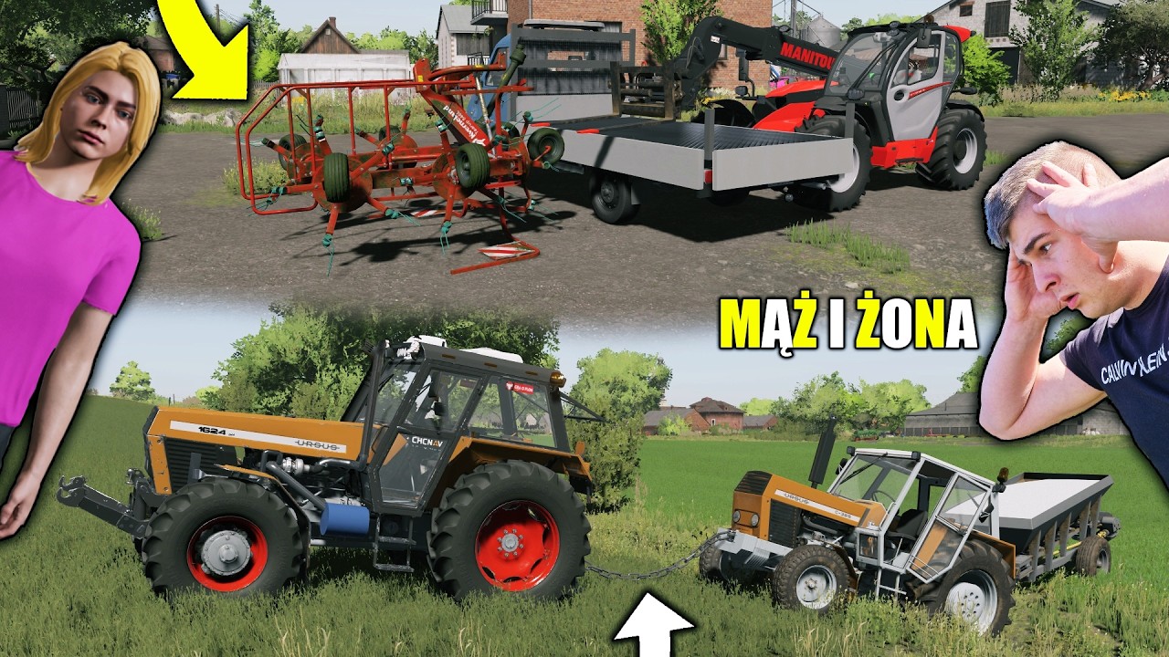 UPADEK NOWEJ MASZYNY😱 WYCIĄGANIE URSUSA Z ROWU😂 CO MAMY TUTAJ ZBUDOWAĆ❓😀┃MĄŻ I ŻONA┃106