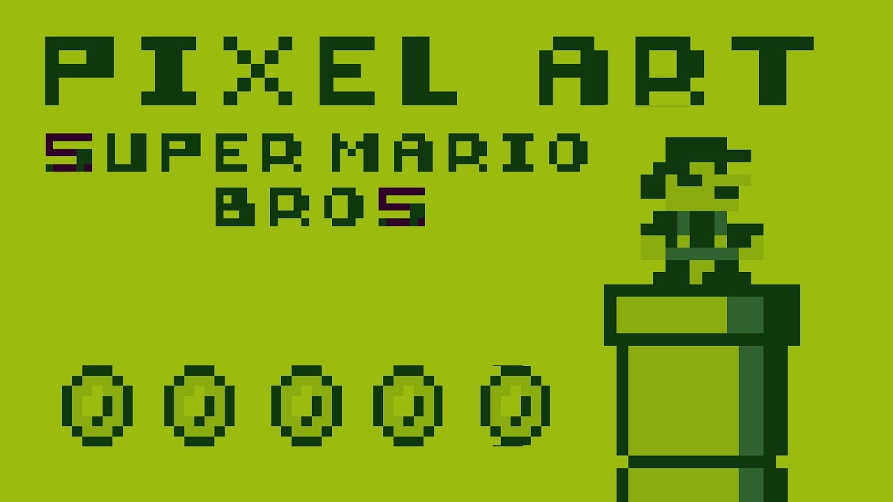 SUPER MARIO BROS PIXEL ART GAMEBOY POCKET