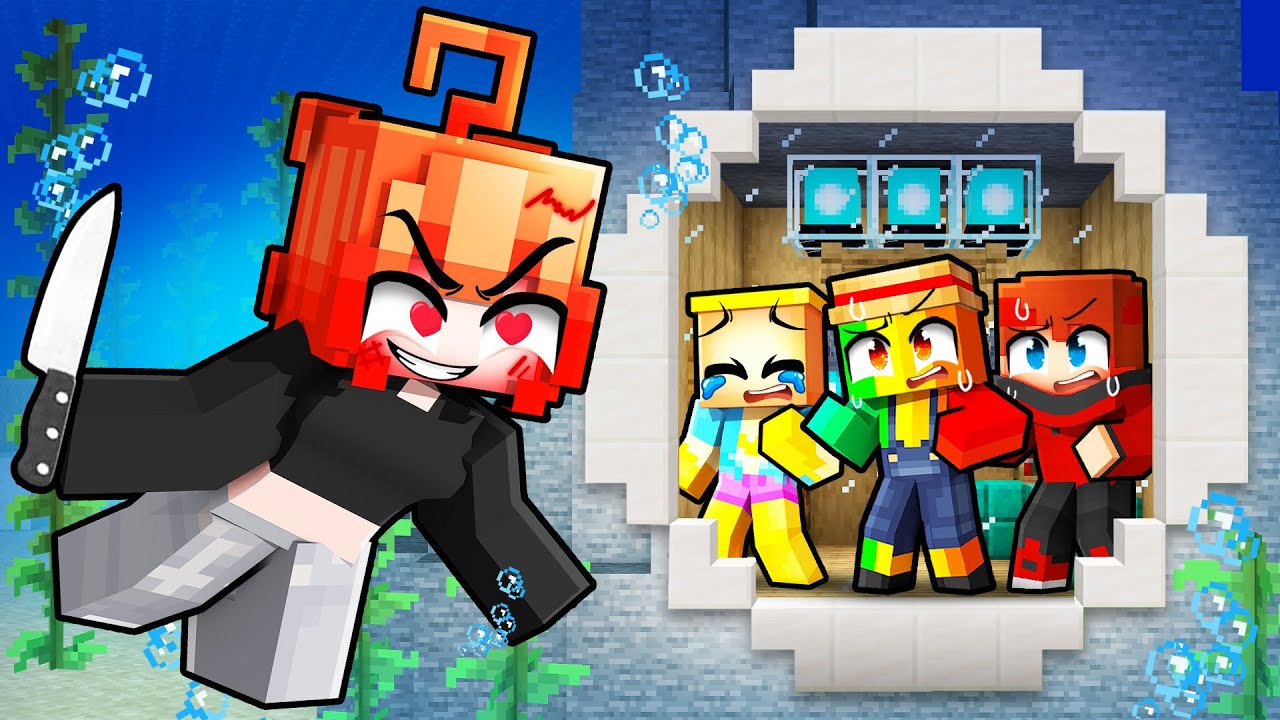Construire une Base Secrète Aquatique pour me cacher de mes FANGIRLS sur Minecraft !