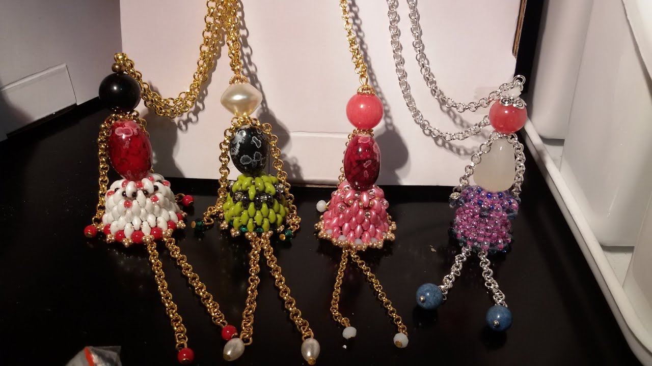 BAMBOLINE CON PERLINE -BEADED DOLLS