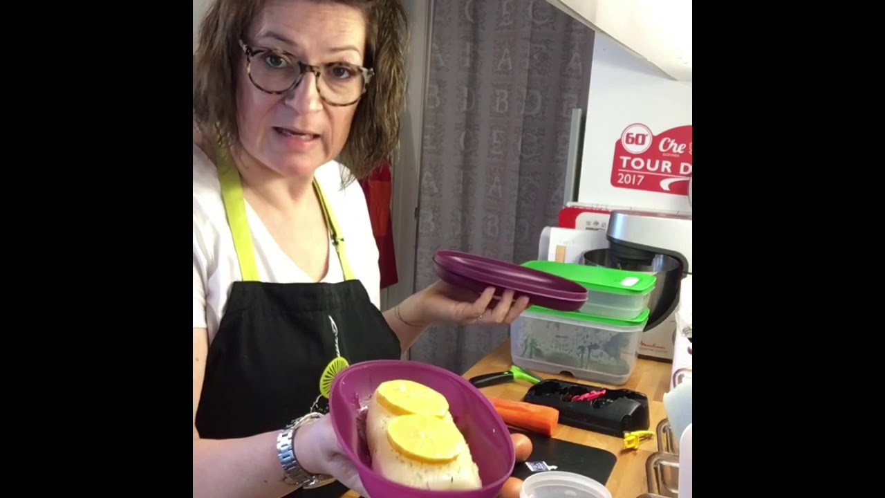 Fleur de légumes et Cabillaud Thym-citron en papillote avec les Cuiseurs solo et duo by Tupperware