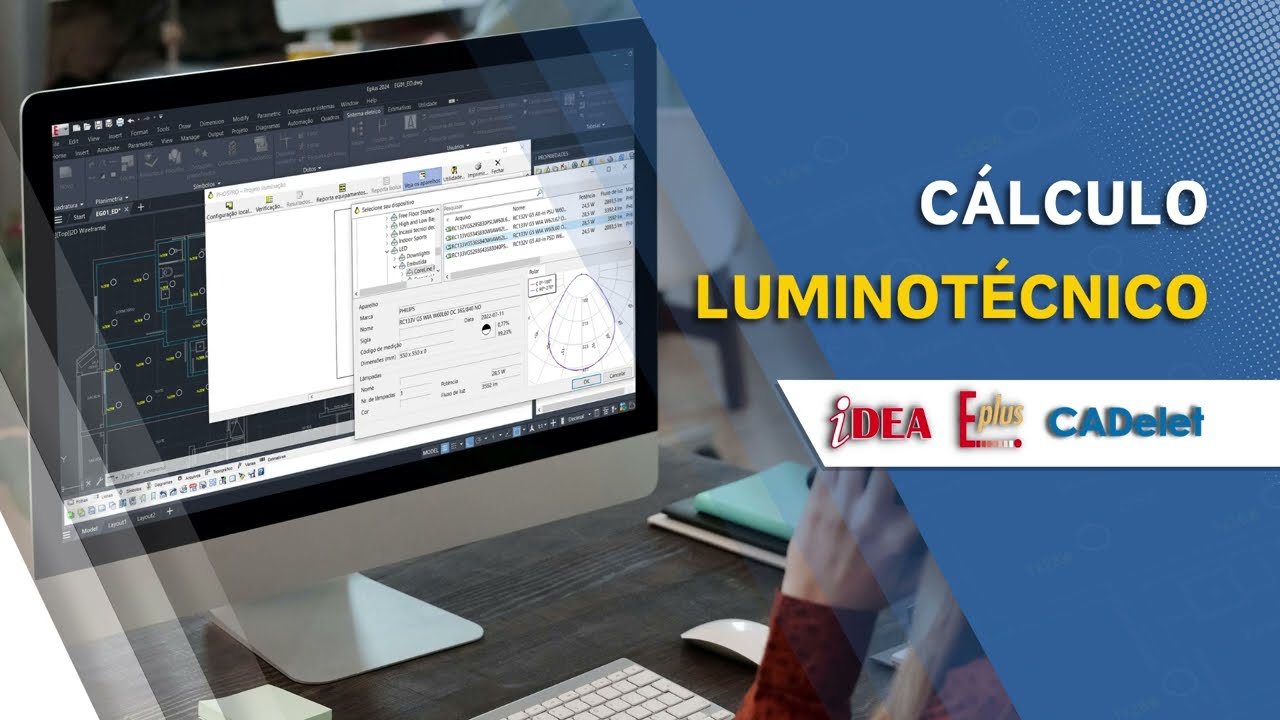 Cálculo luminotécnico – CADs elétricos