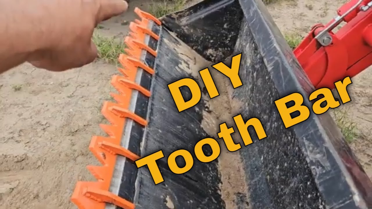 Building a Piranha cutting edge wicked tooth bar bucket attachment for my Kioti CK2610 tractor.