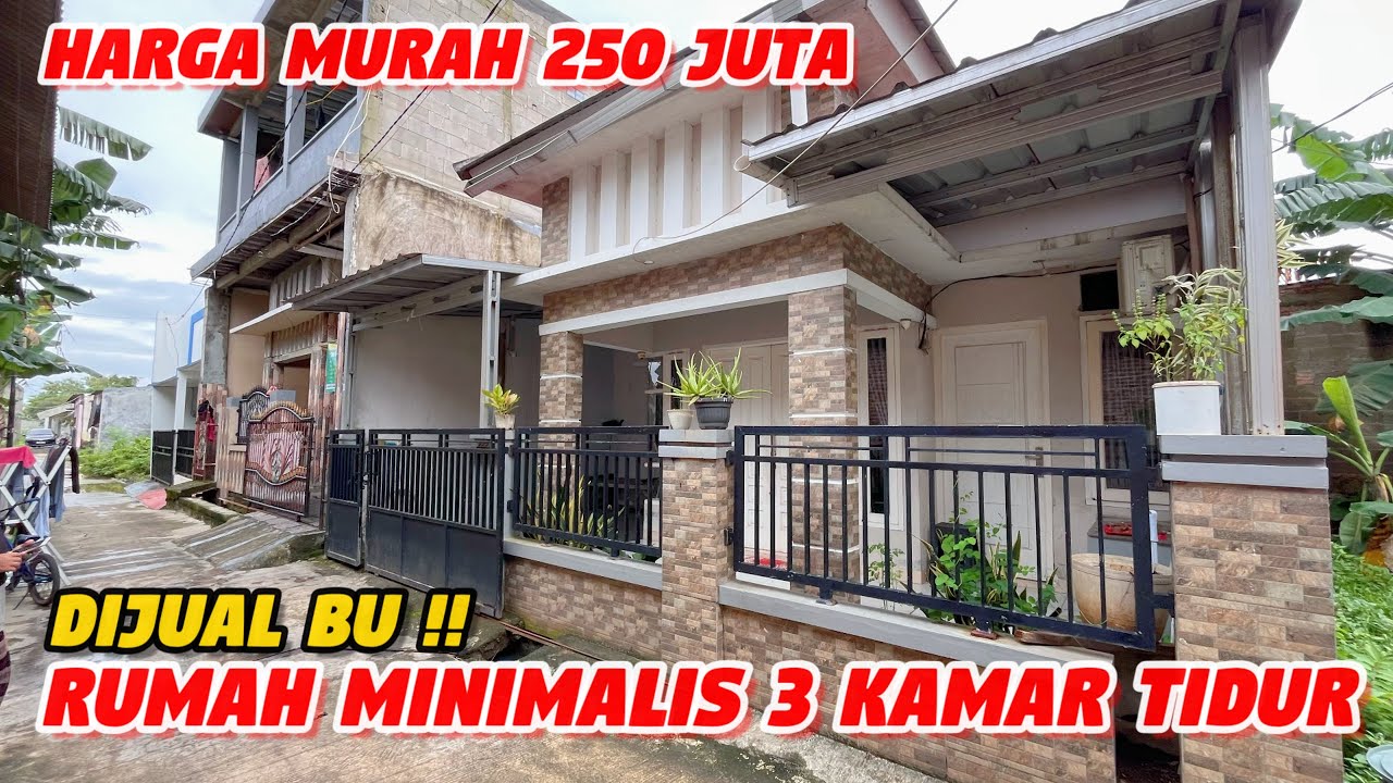 DIJUAL BU !!  RUMAH SIAP HUNI 3 KM TIDUR ,2 KM MANDI || HARGA MURAH 250 JUTA NEGO SAMPAI JADI 