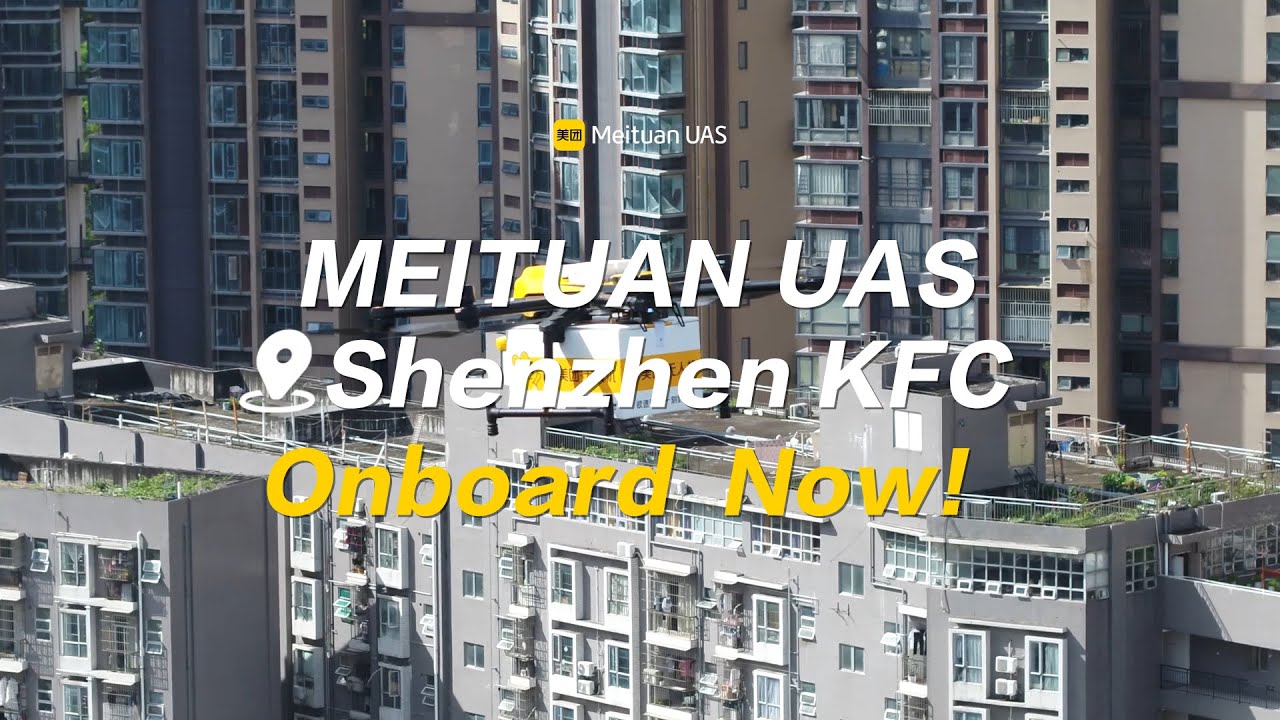 KFC Available now on MEITUAN drone delivery!!!
