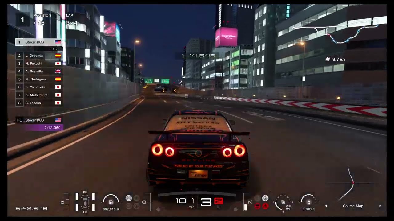 GT7 - Nissan Skyline GT-R V･spec II Nür (R34) '02 w VRH35Z-R92CP Engine - Nissan GT_R Cup - Tokyo