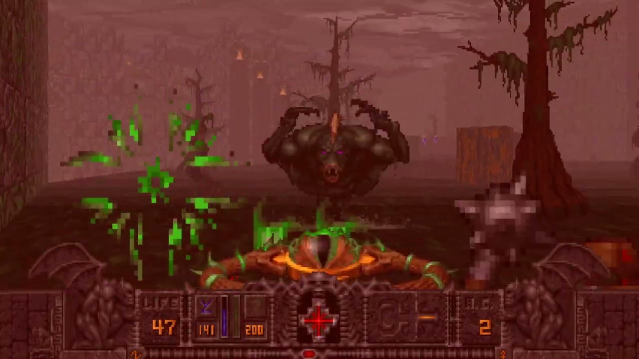 Hexen: Beyond Heretic (1995) Shadow Wood: The Castle and Swamp Keys (Cleric, Skill 4)