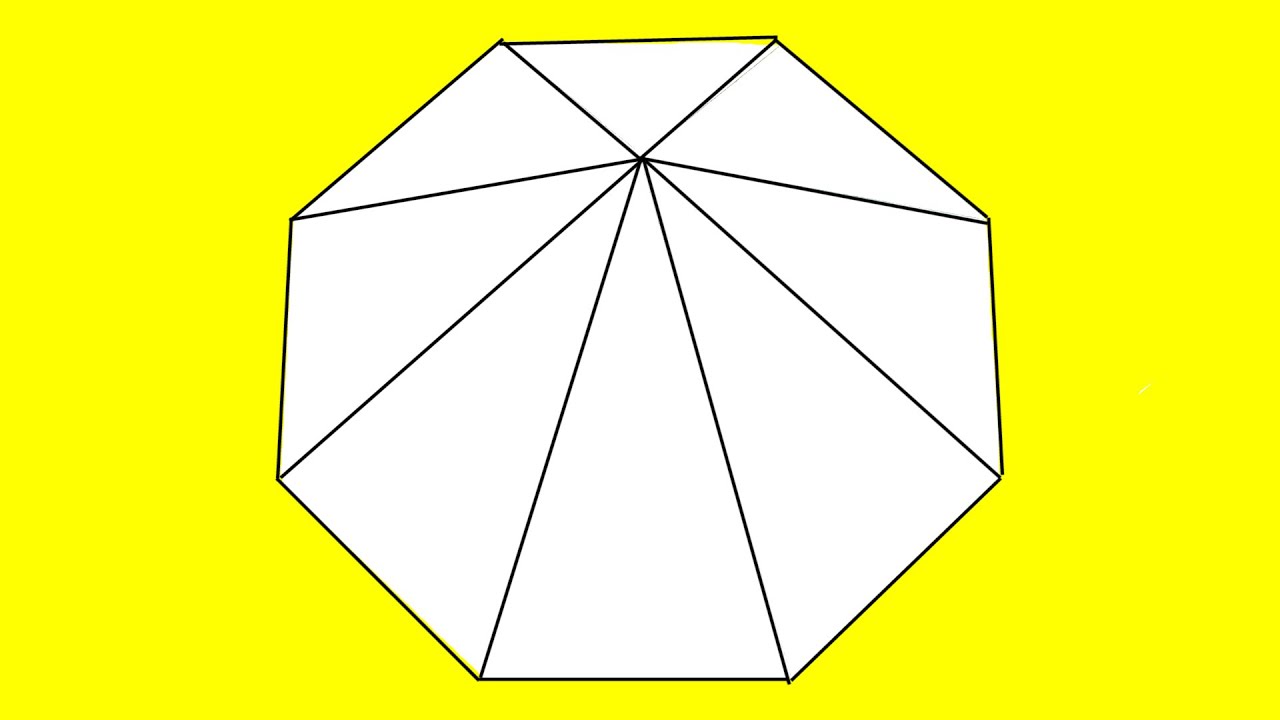 Como hacer una pirámide octogonal. Rápido y fácil - Octagonal pyramid