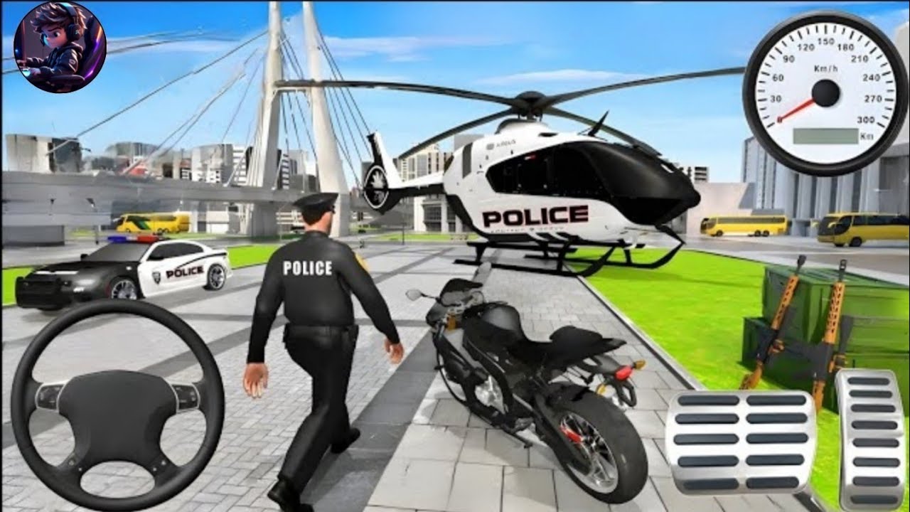 🚓 Police Car Chase Simulator 3D – Real City Cop Pursuit Gameplay (Android)