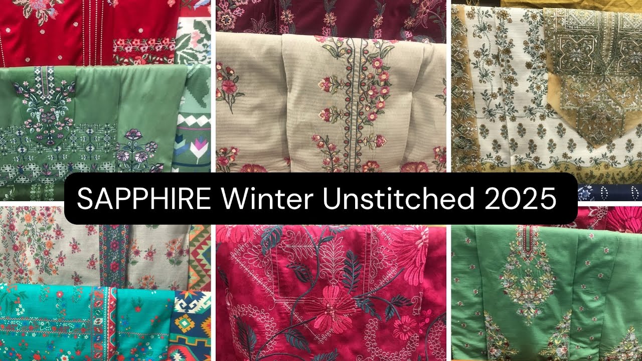 Sapphire Unstitched New Winter Collection | November 2025