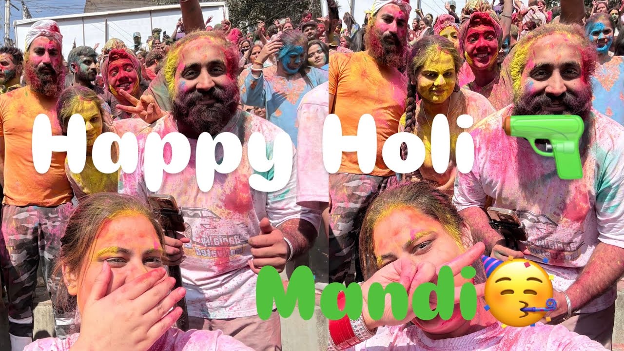Mandi Holi Celebration 2026 | Full Family Masti | DJ Party Crowd | Back to Delhi