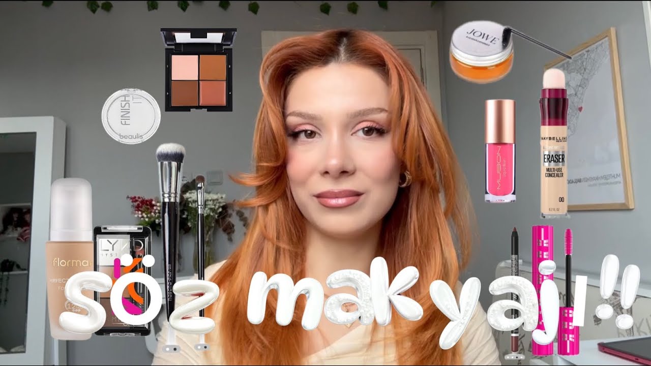 Evde olan makyaj malzemeleri ile söz nişan kına makyajı ✨💖🎀👰‍♀️