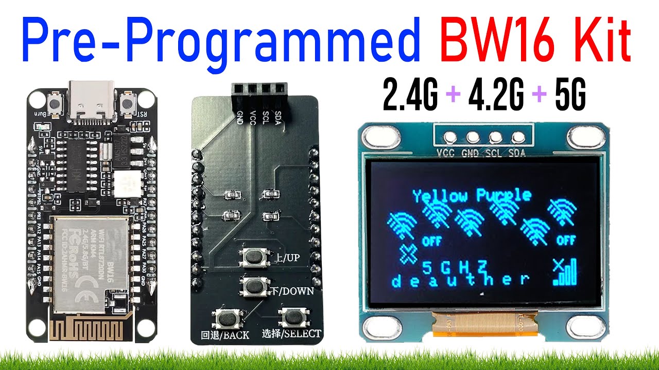 BW16 Kit + RTL8720DN | Pre-Programmed Dual-Band 2.4G + 4.2G + 5G Wireless Module + Bluetooth + OLED