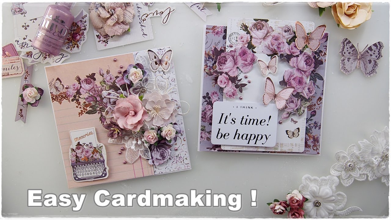 2 Super Easy Beginners Cards ♡ Maremi's Small Art ♡