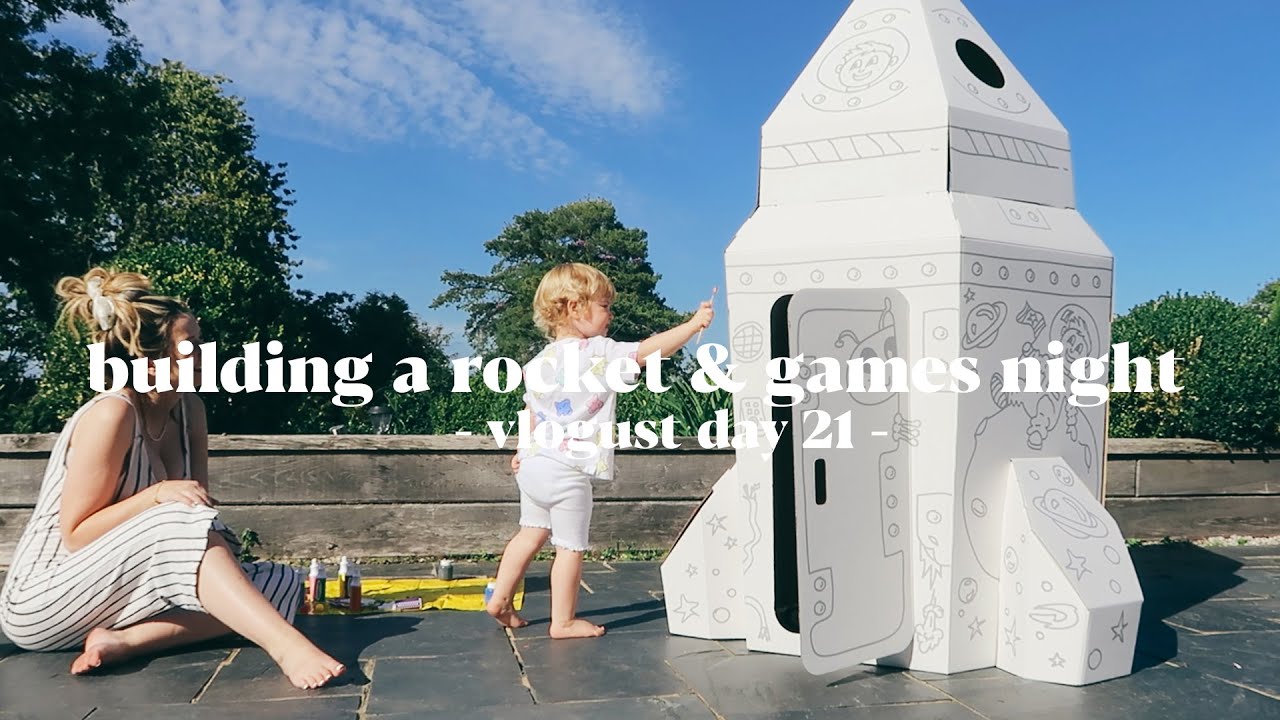 Building A Rocket & Family Games Night ad | Vlogust Day 21