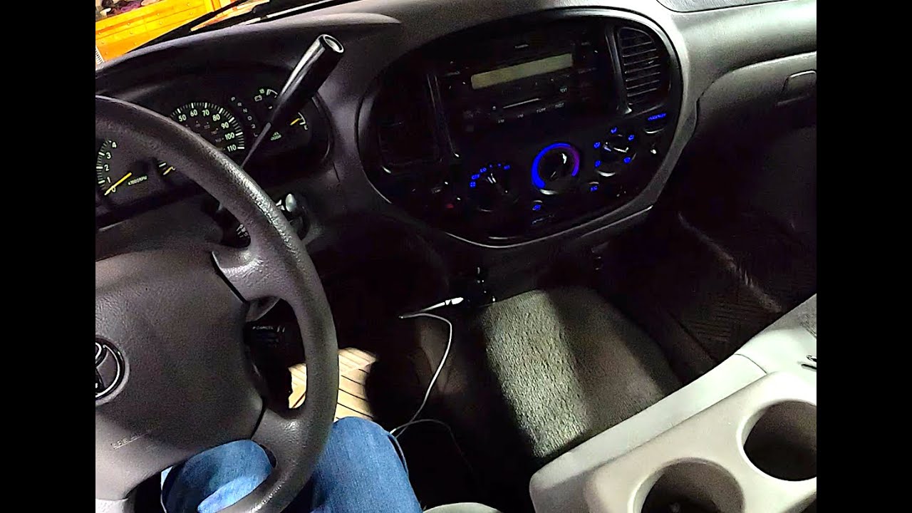 Замена лампочек на приборной панели HVAC на Toyota Tundra 2004 года выпуска