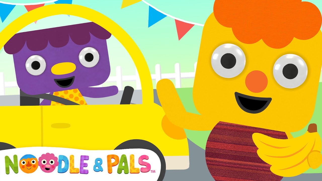 My Yellow Car | 🌈 Rainbow Colors Song for Kids | Noodle & Pals