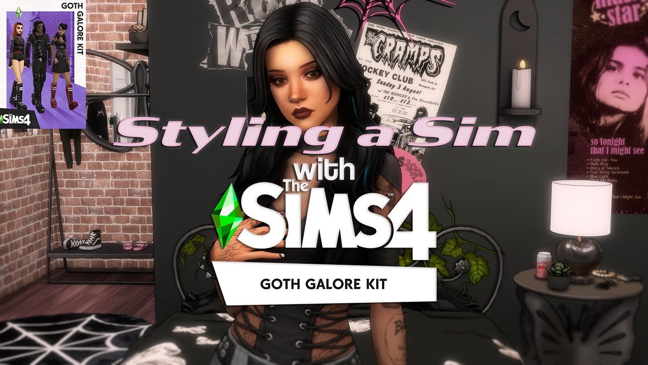 speed cas | the sims 4 goth galore kit