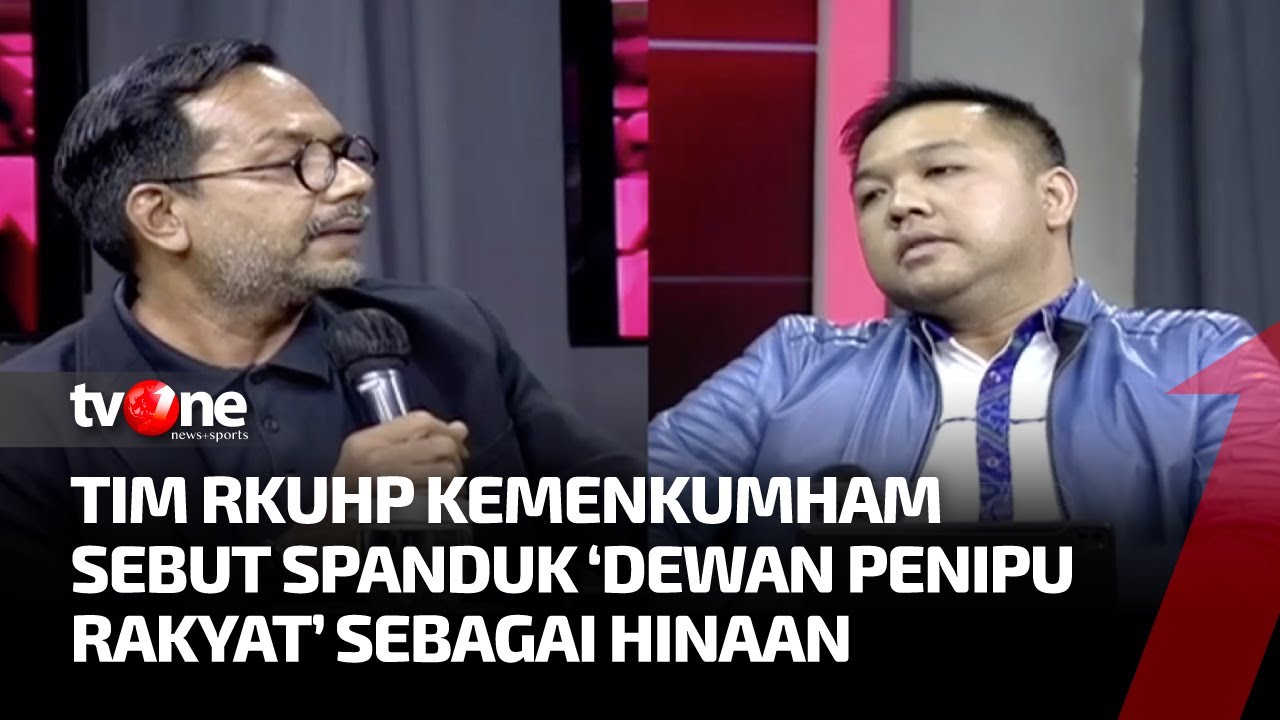 DEBAT! Haris Azhar vs Tim Sosialisasi RKUHP Kemenkumham RI, Kritik Dewan Penipu Rakyat (DPR) | tvOne